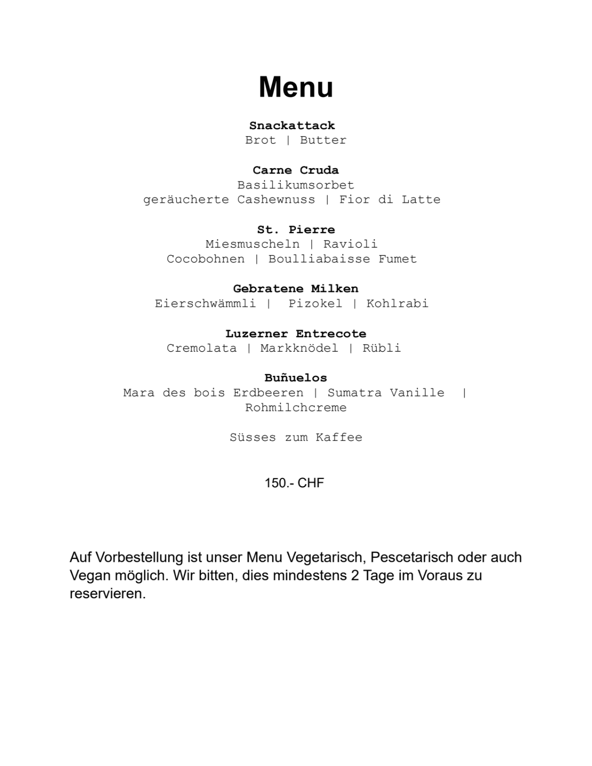 Menu 2024 KojoDining in Allschwil TheFork