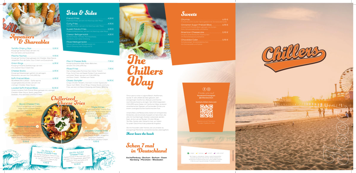 Carte et Menus 2024 Chillers Bar & Restaurant Bochum à Bochum TheFork