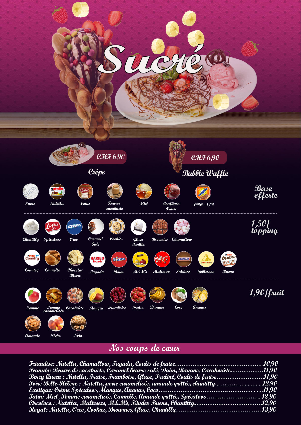 The Circus menu