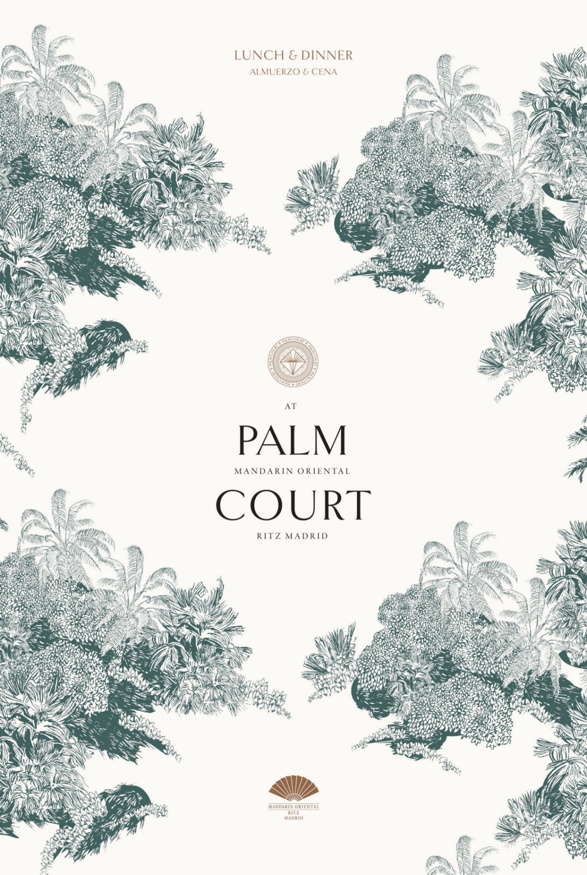 Carte et Menus 2024 Palm Court à Madrid TheFork