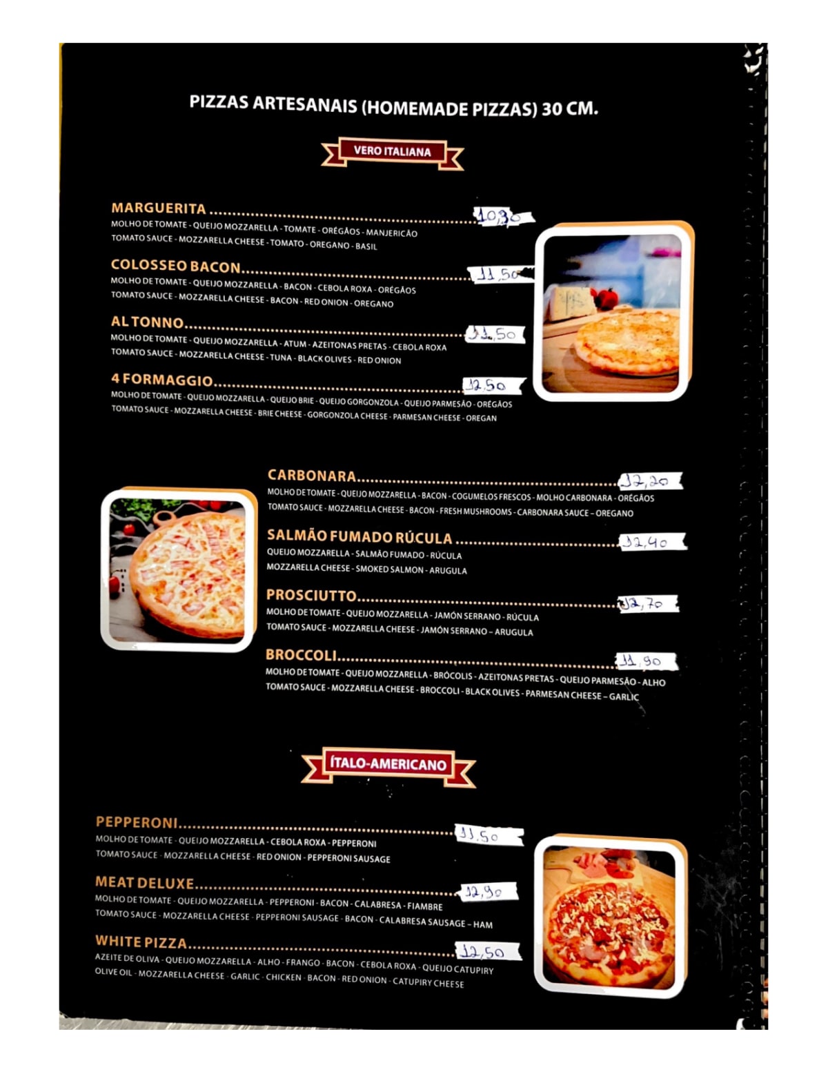 Estação Alfama Pizzaria menu