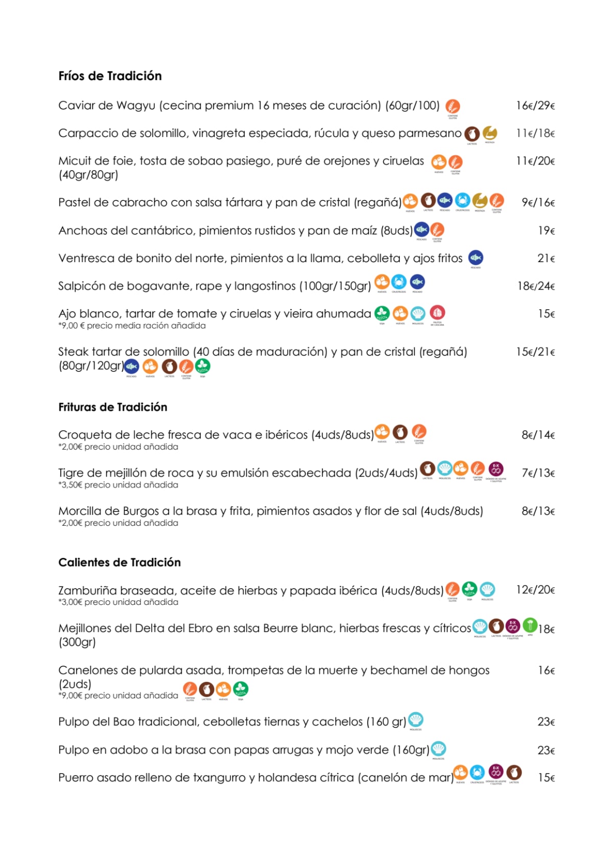 Menù completo e carta 2024 - Cobo Tradición a Burgos | TheFork