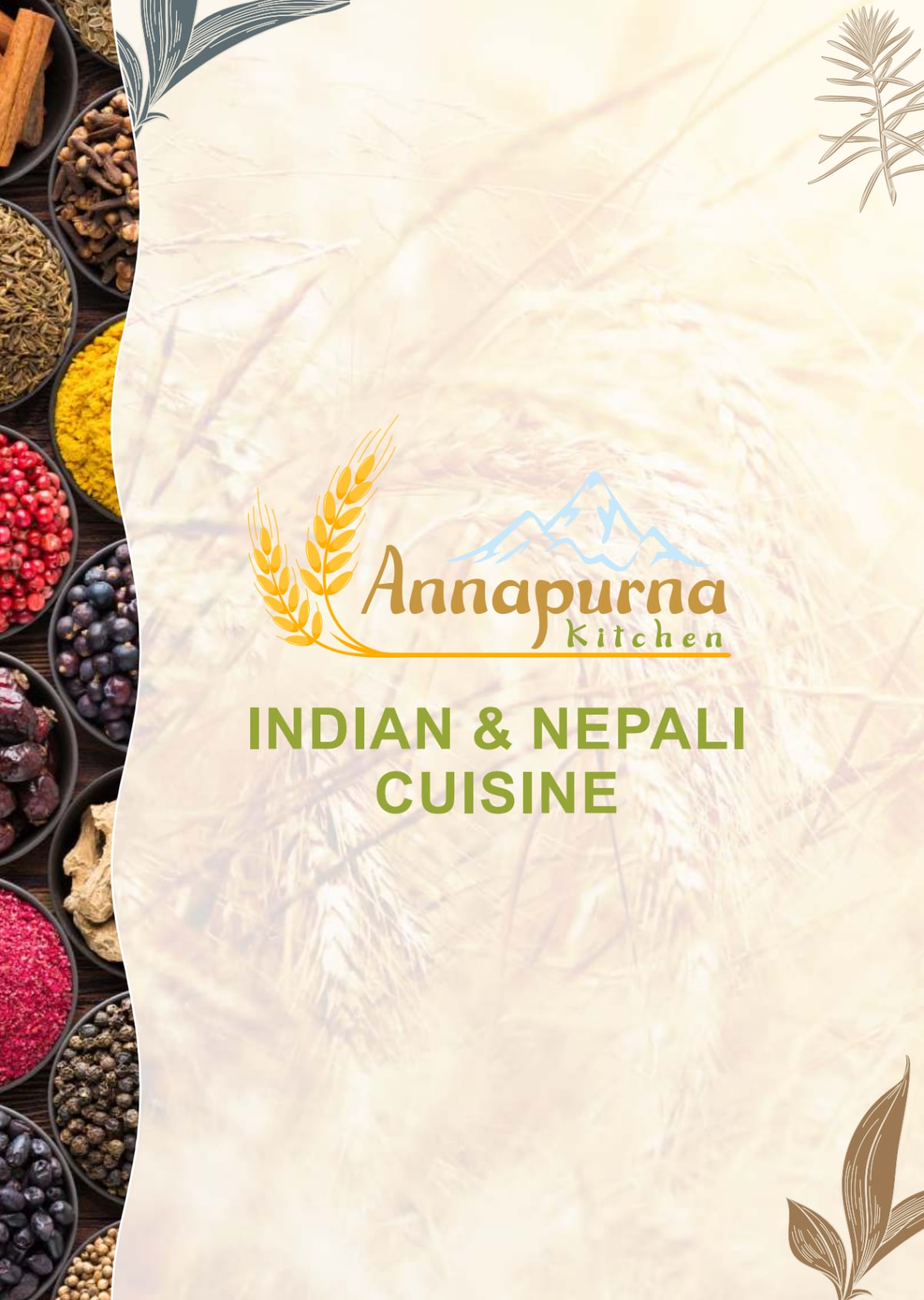 Annapurna Kitchen menu