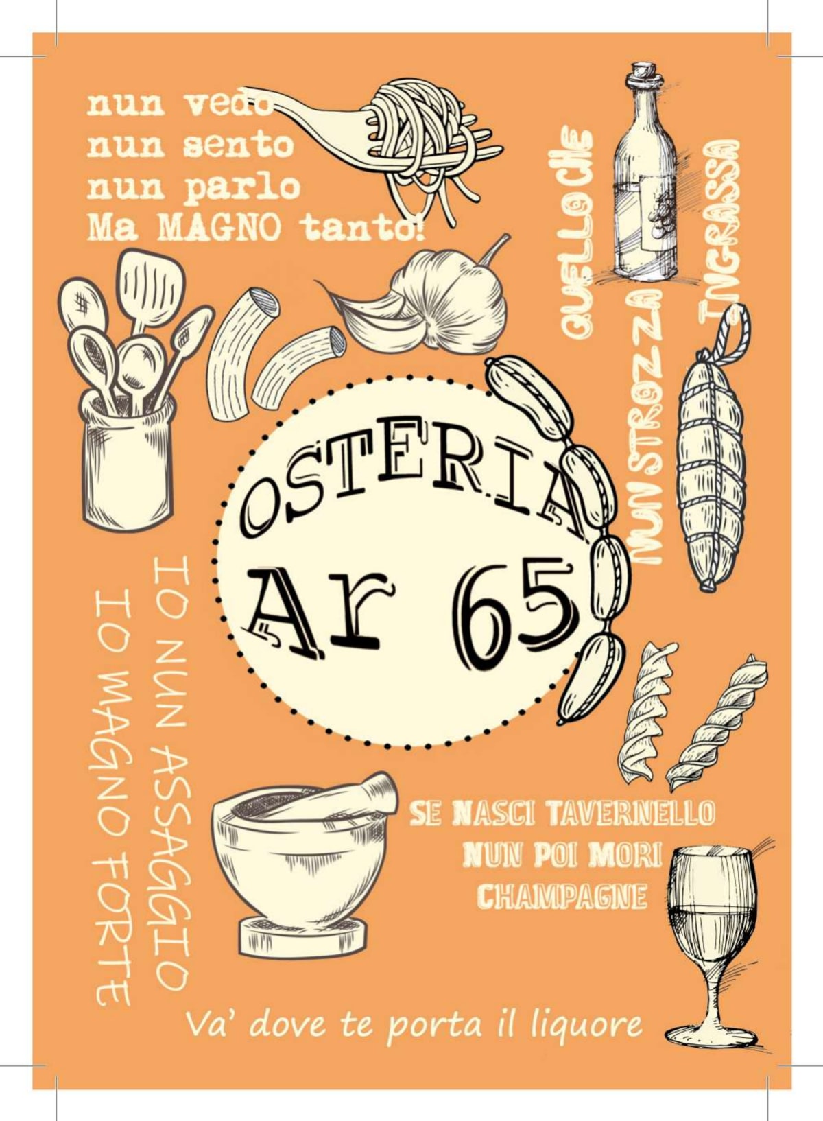 Osteria Ar 65 menu