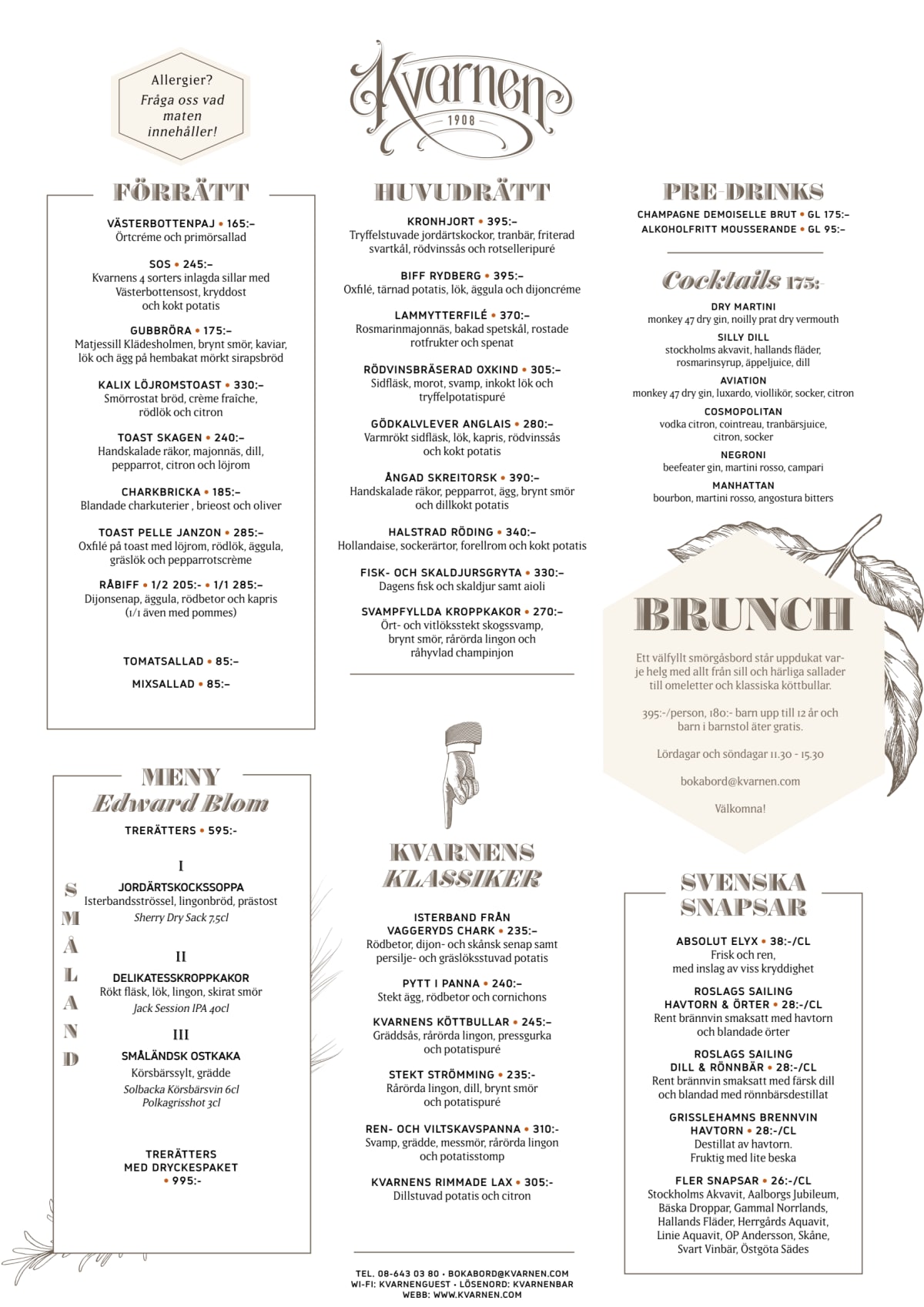 Kvarnen menu