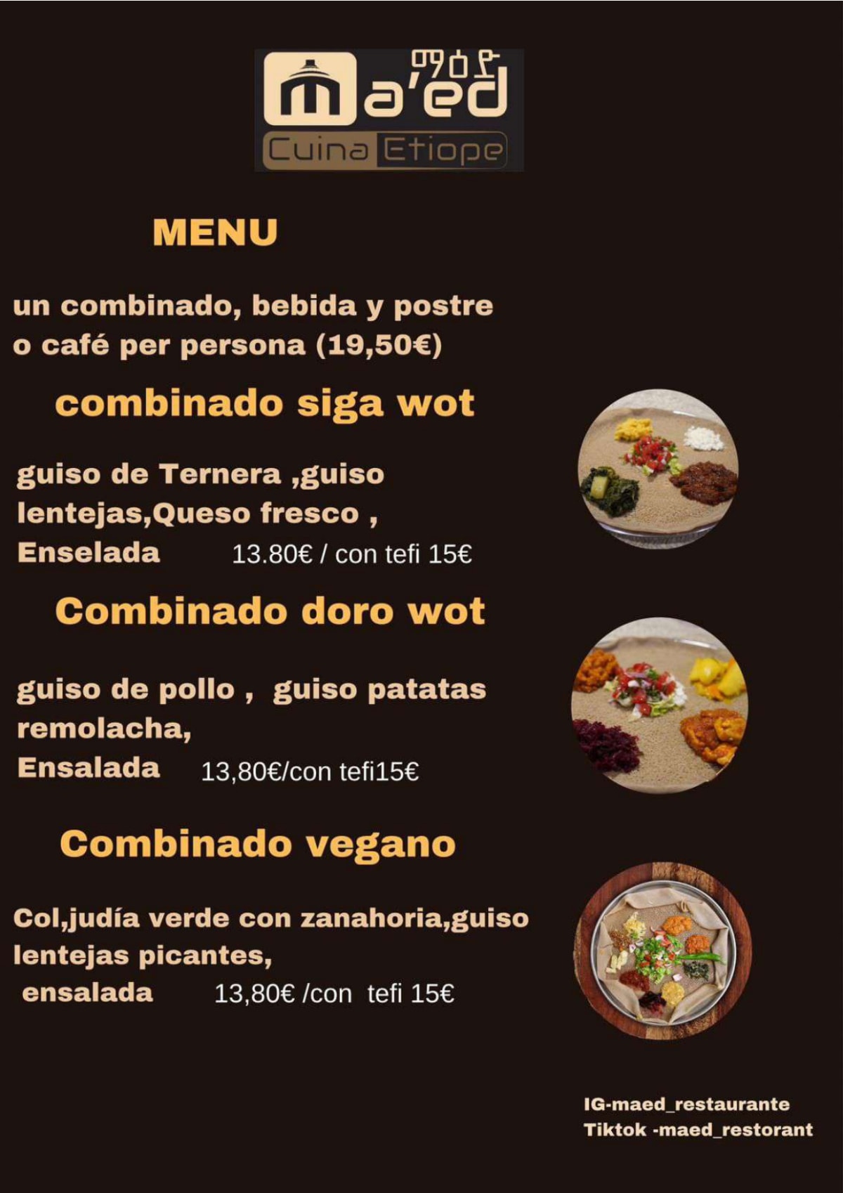 Ma’ed menu