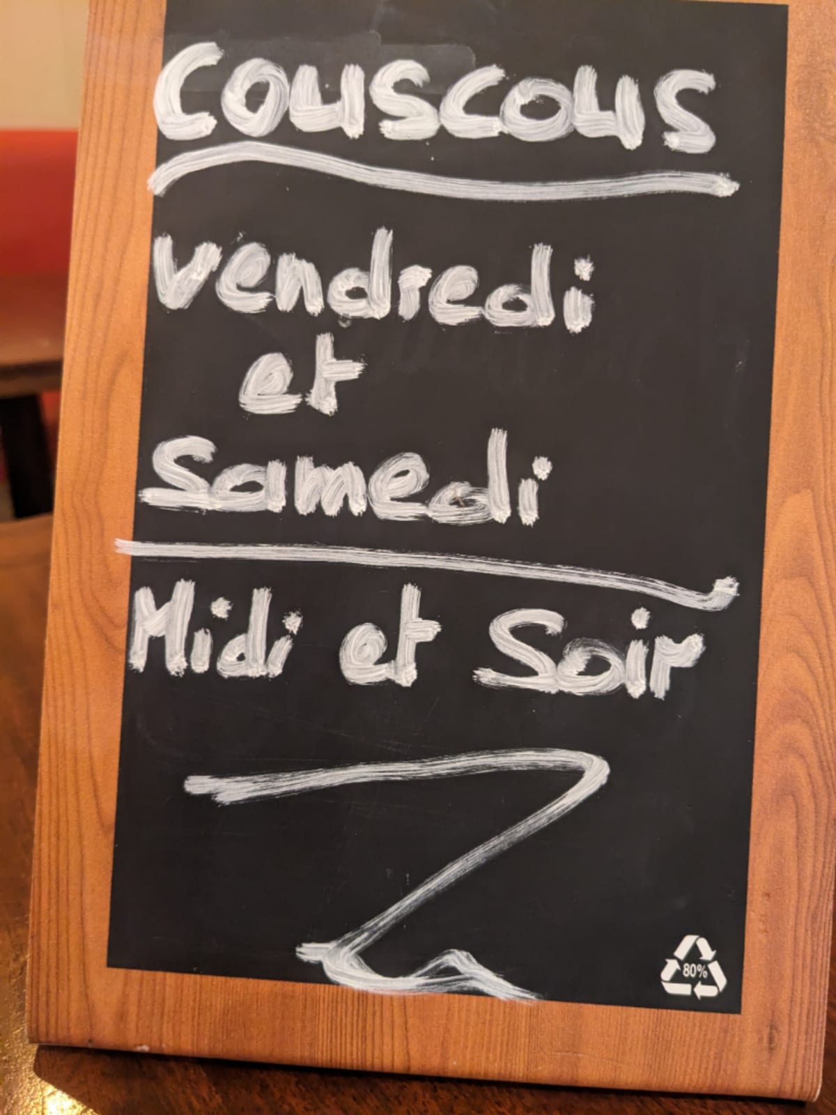 Le Petit Liège menu