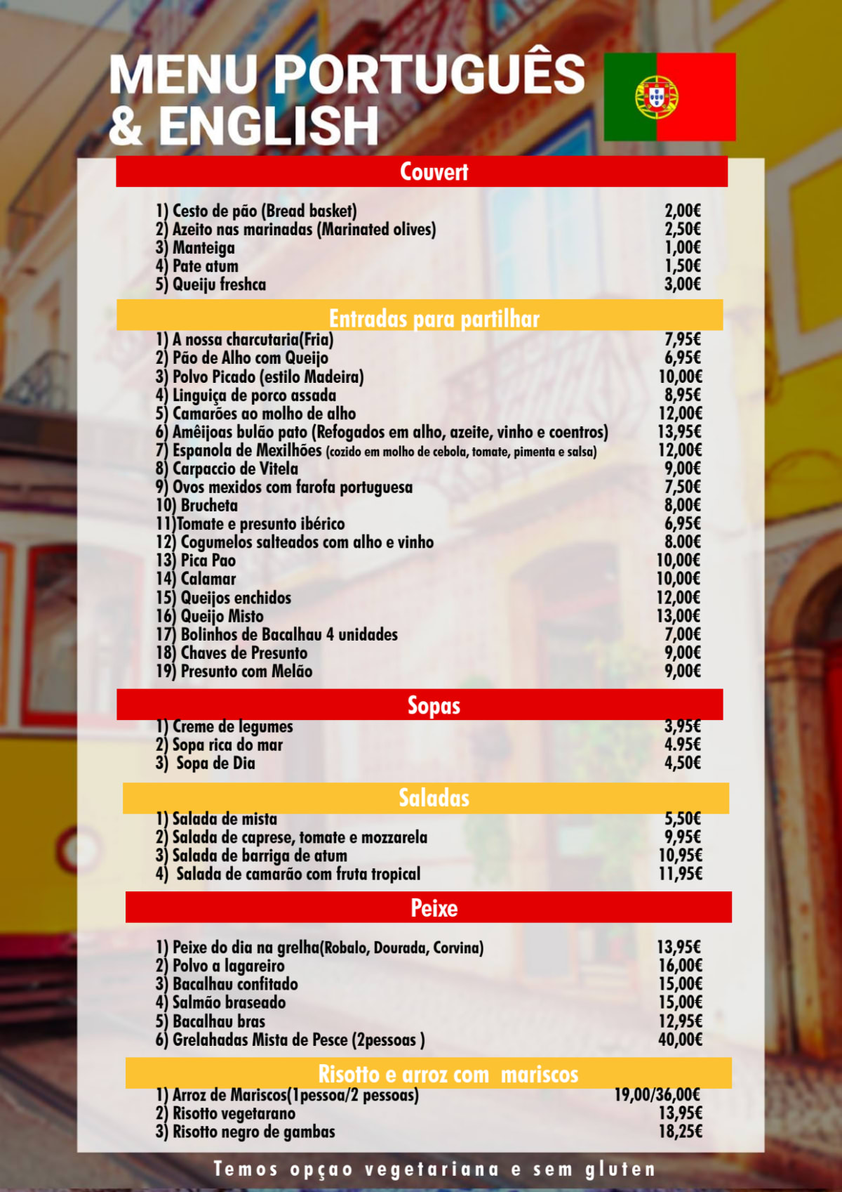 Tasca de Notícias menu