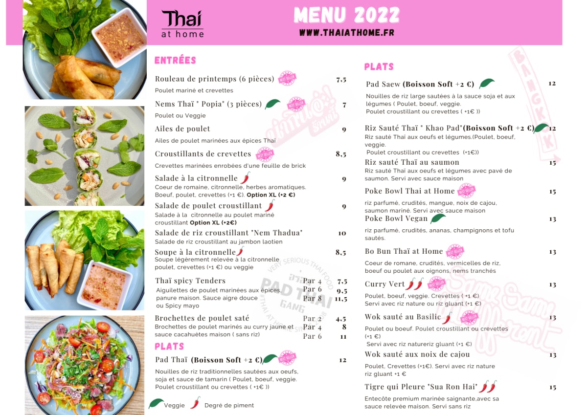 Thai at Home 17ème menu