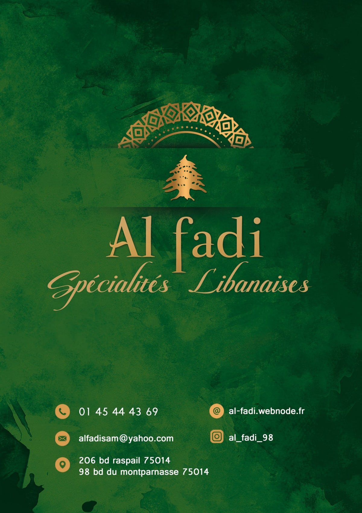 Al Fadi menu