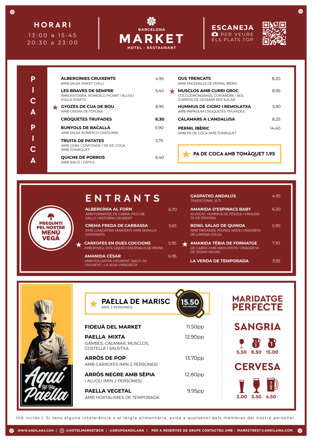 Market menu