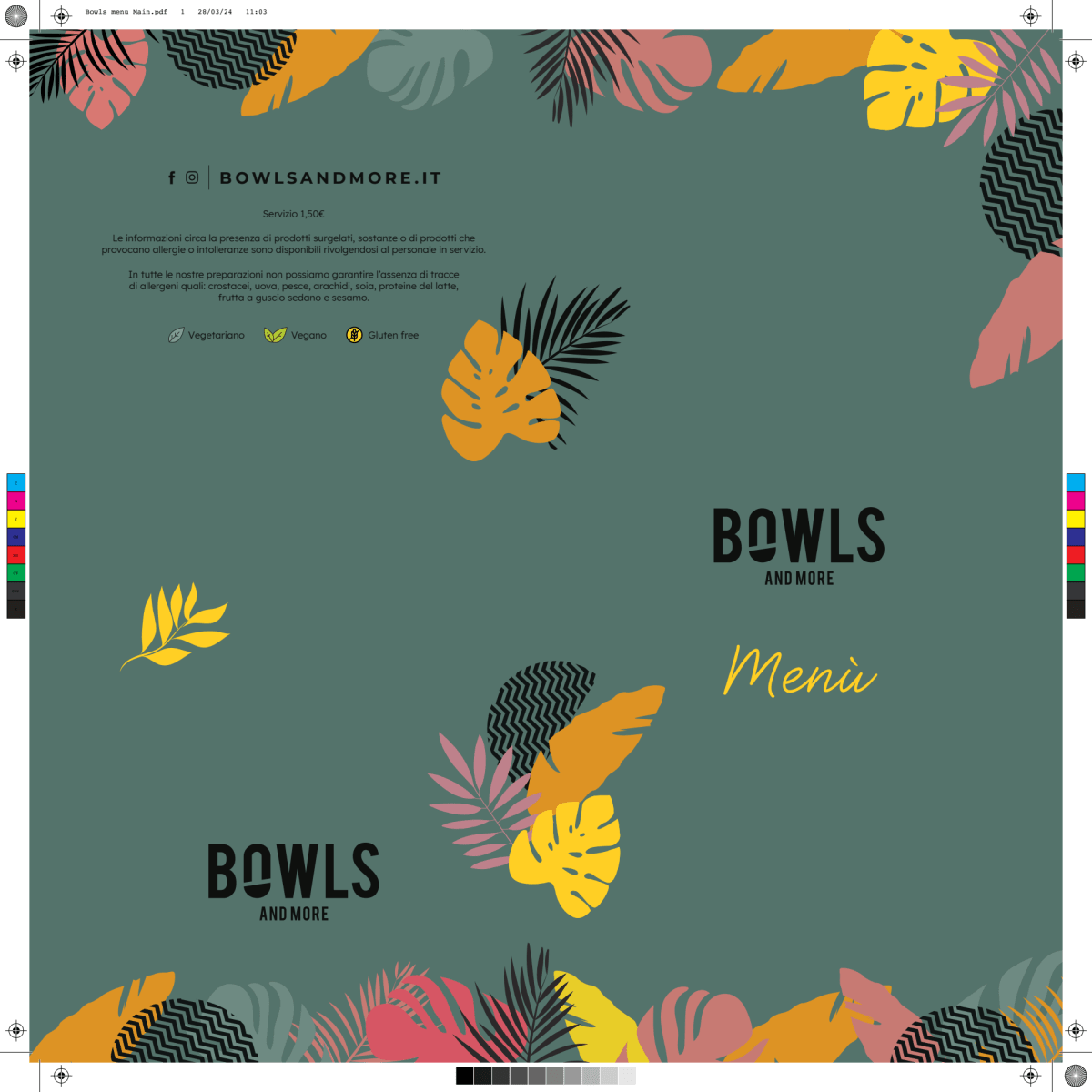 Bowls and More - Calindri menu