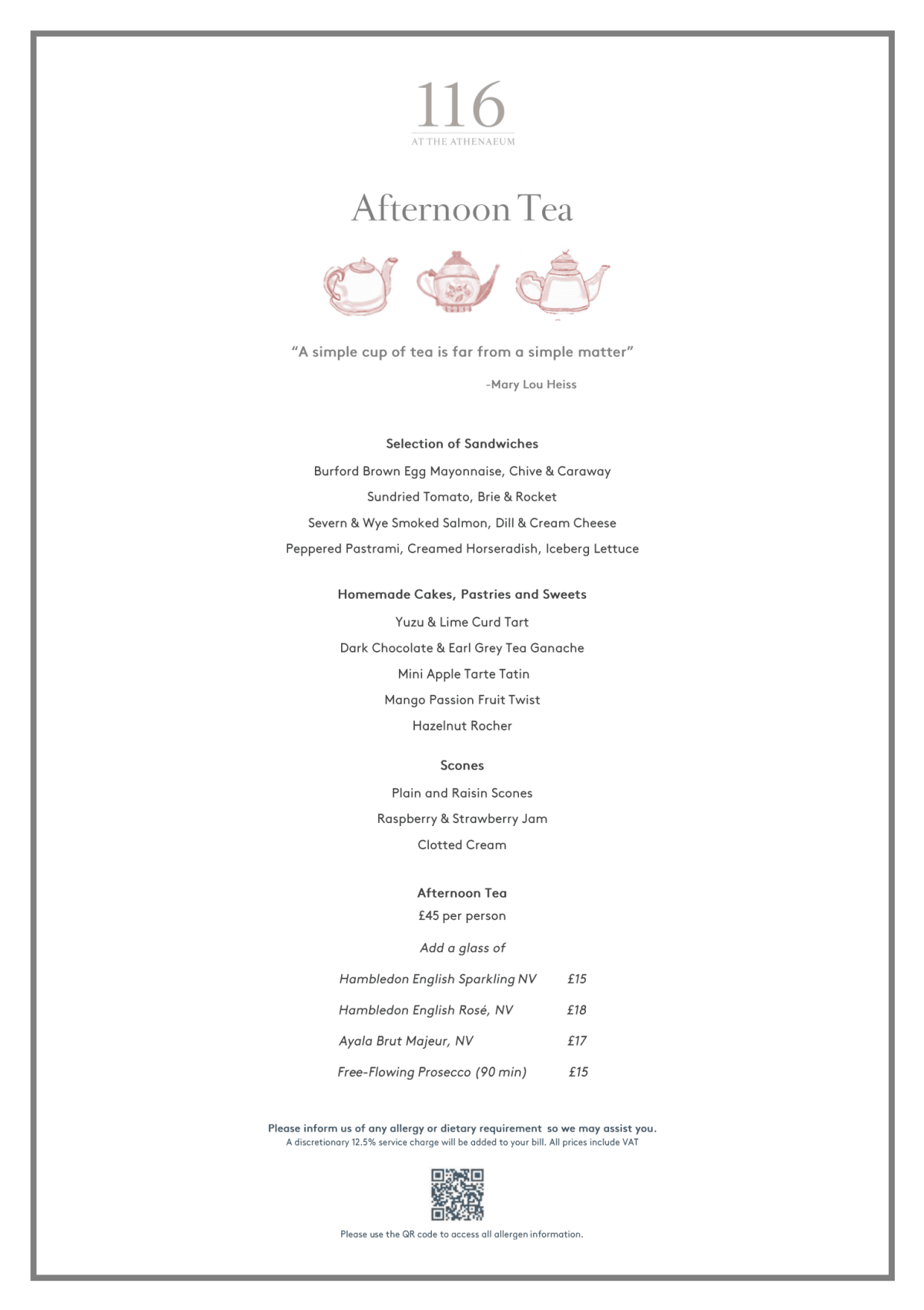 Menu 2024 Afternoon Tea At 116 At The Athenaeum In London TheFork   37d4b6a2 7983 4e55 8fc2 Bdd49d47ef44 