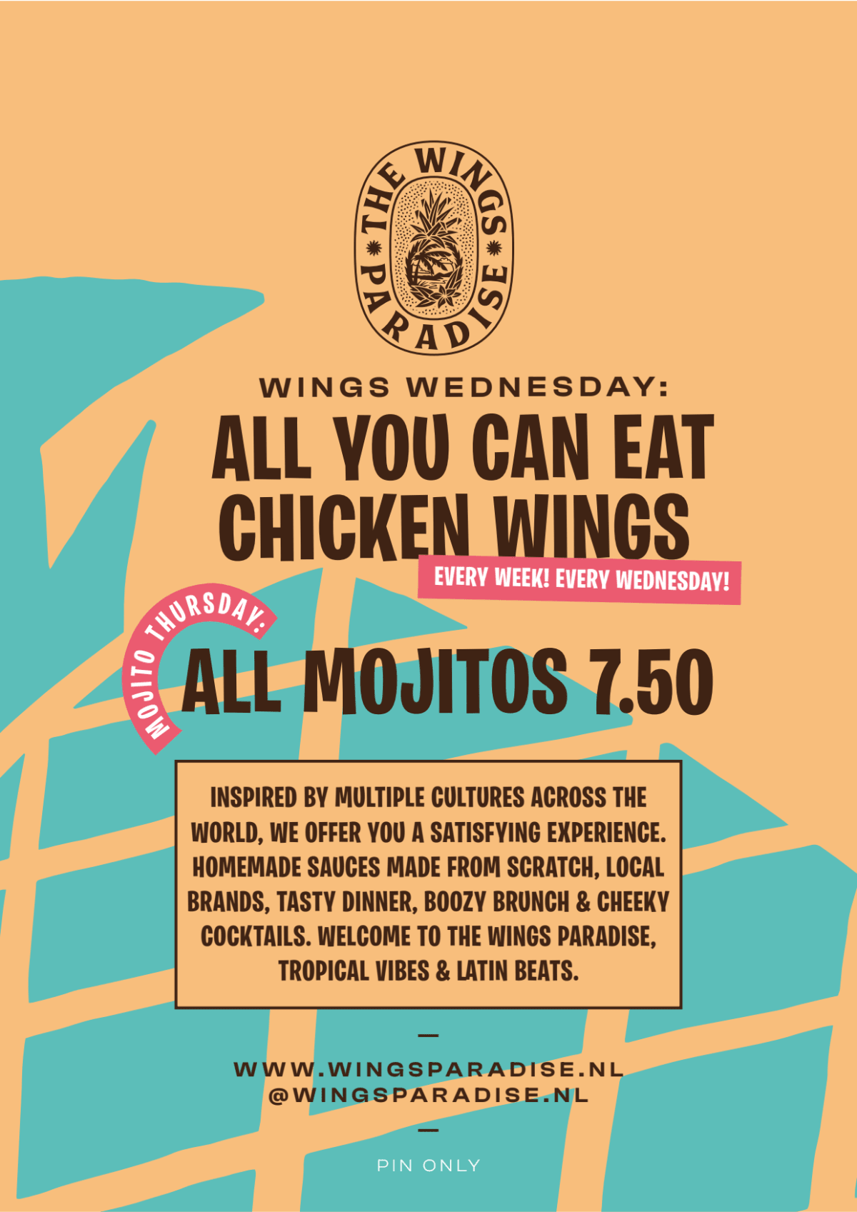 Menu 2024 The Wings Paradise in Den Haag TheFork