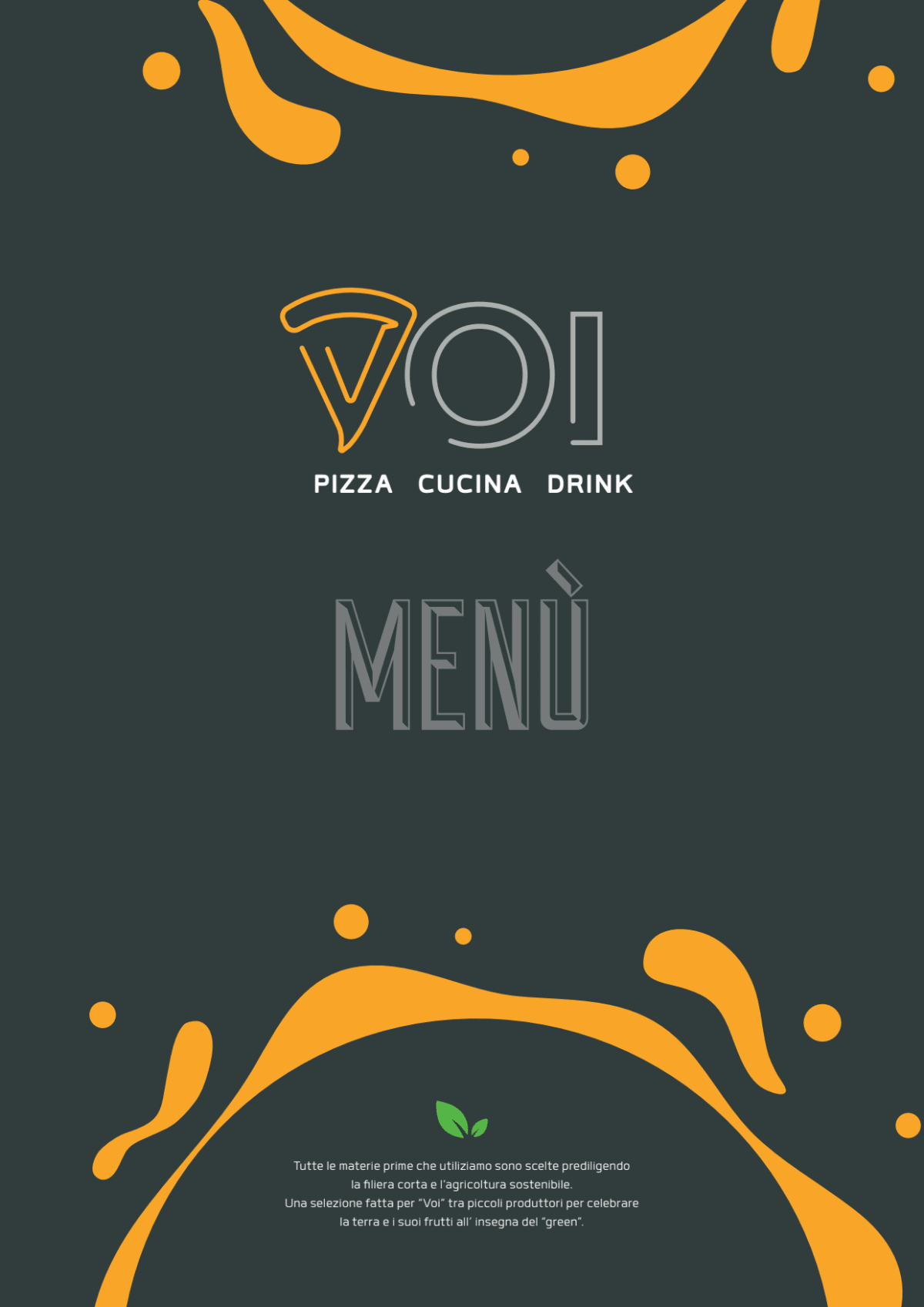 VOI - Pizza & Drinks menu