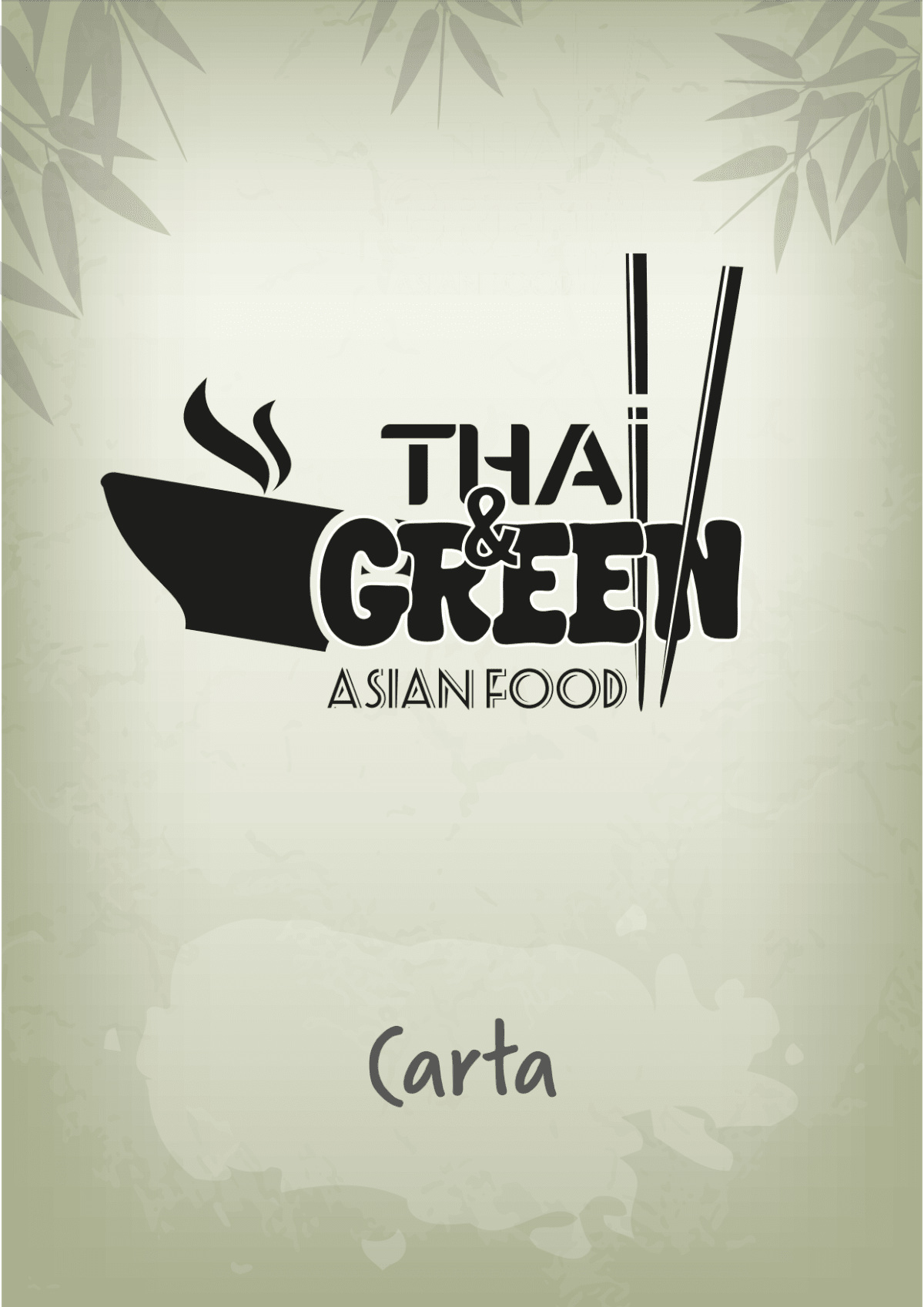 Thai & Green menu