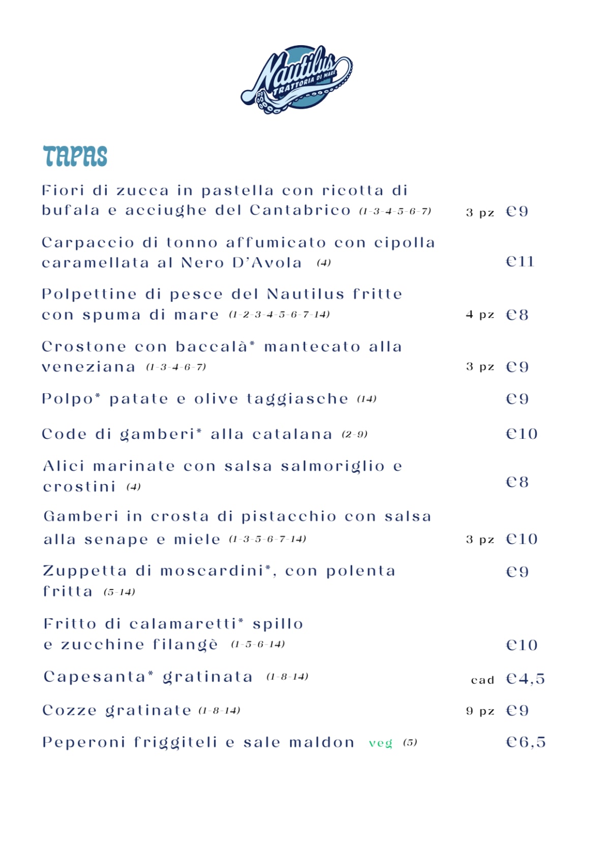 Nautilus menu