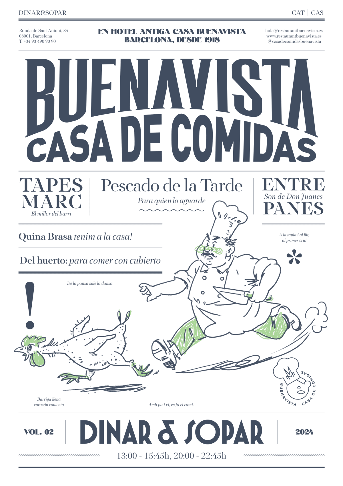 Casa De Comidas Buenavista menu