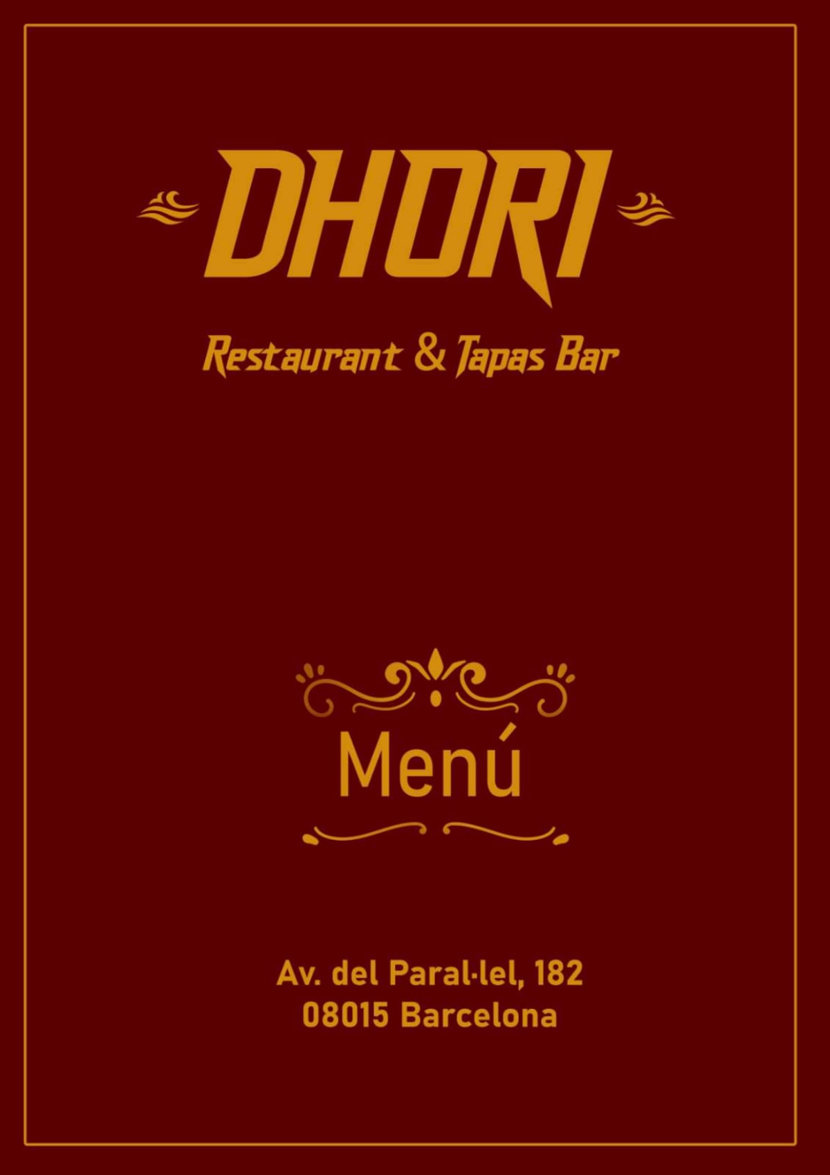 Dhori menu