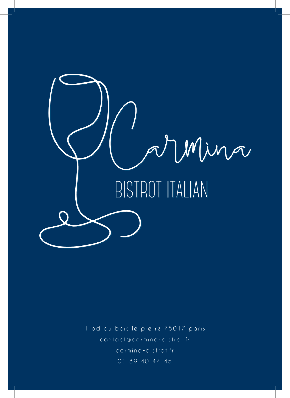 Carmina 17 menu