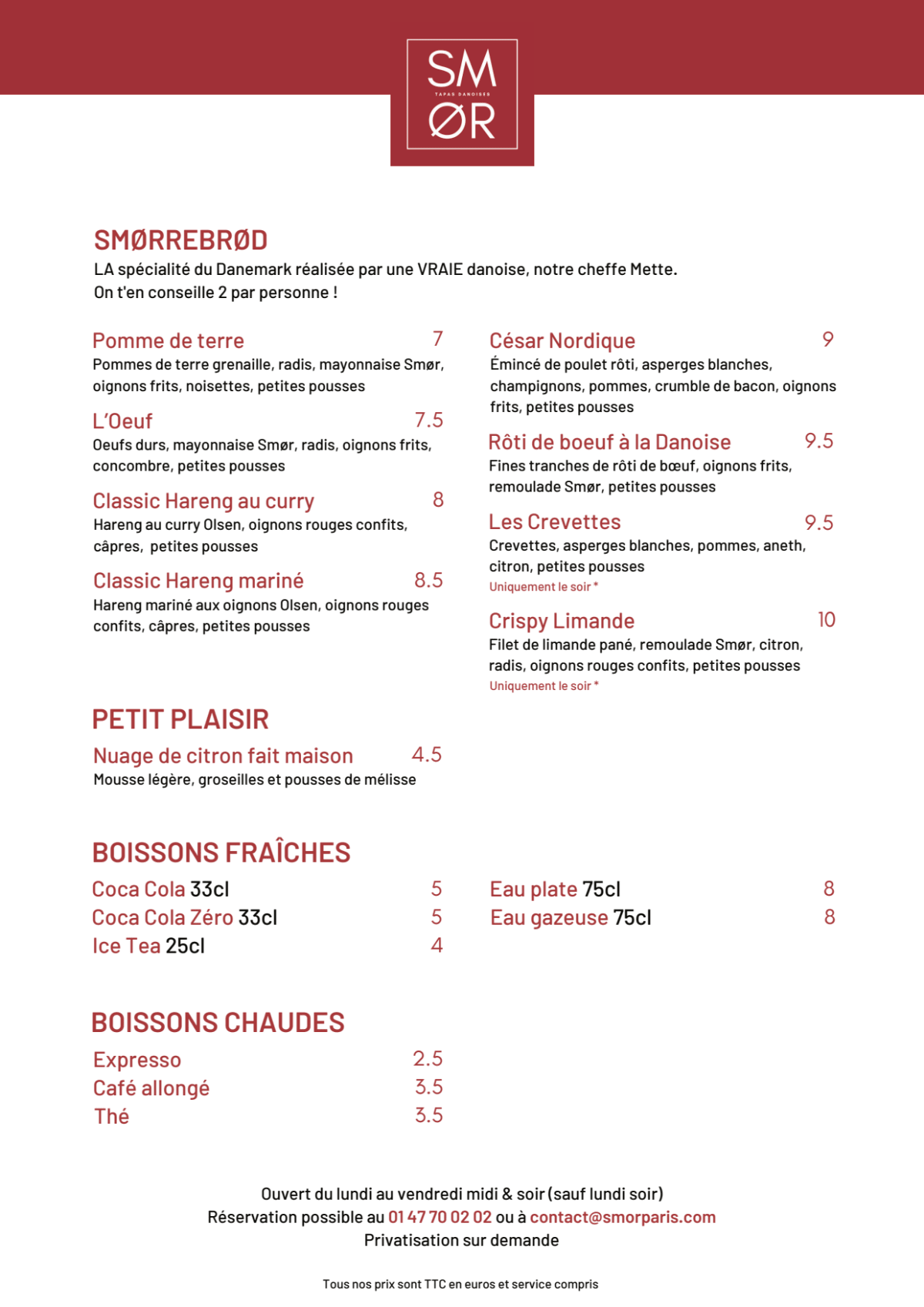 Smør menu