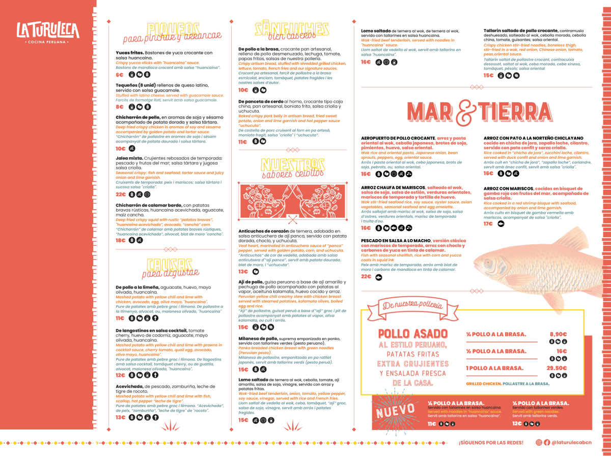 La Turuleca menu