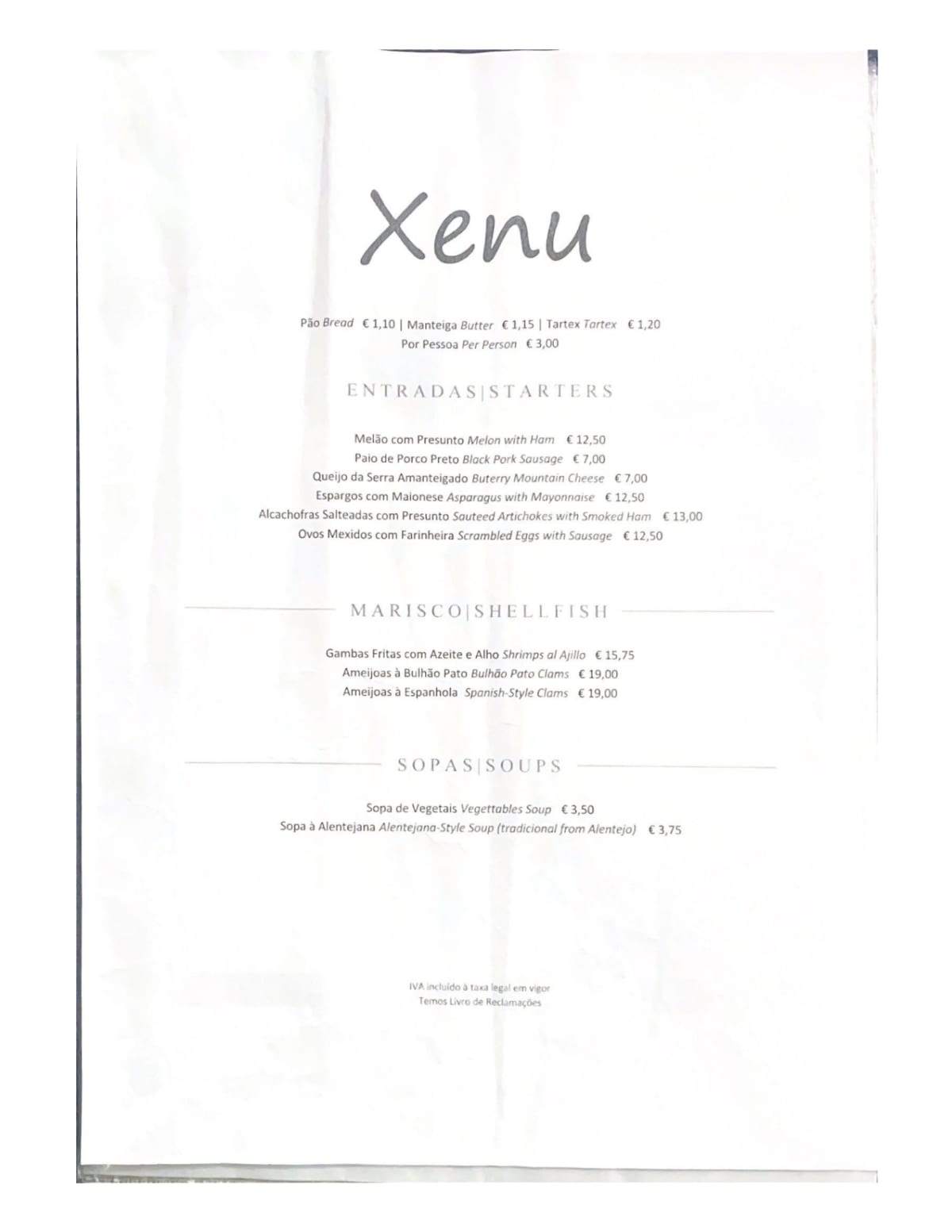 Xenu menu