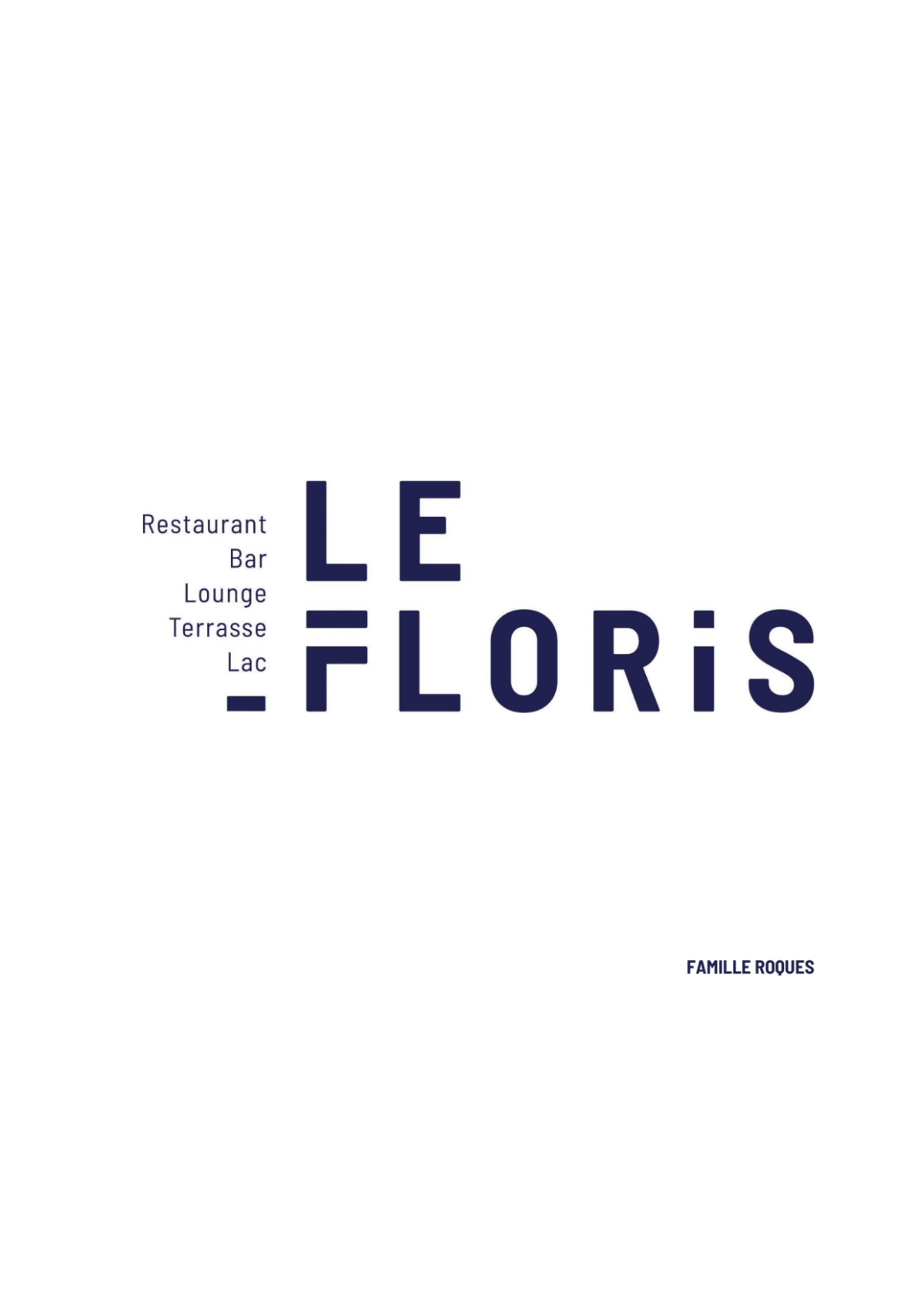 Le Floris menu