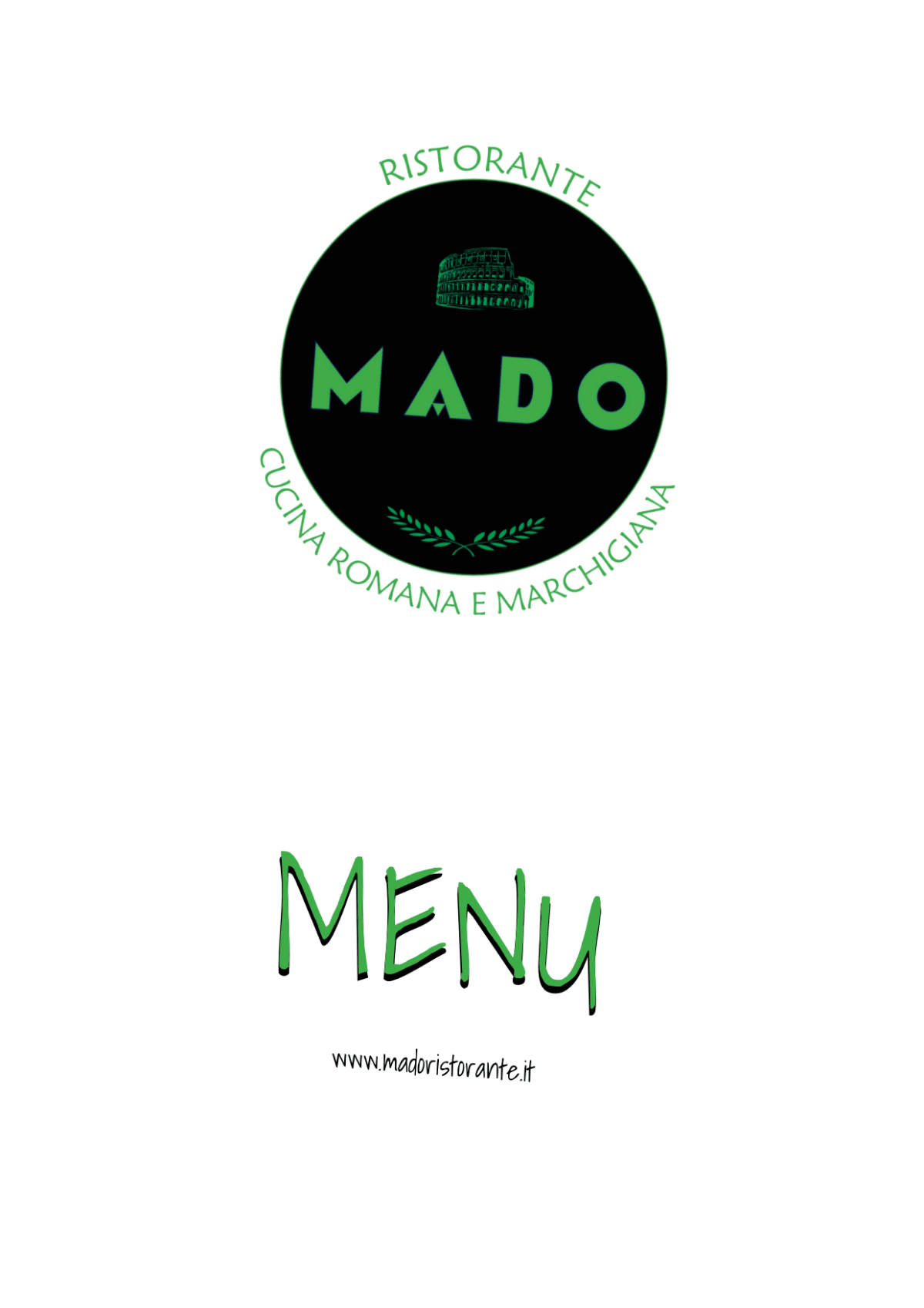 MADO Ristorante menu