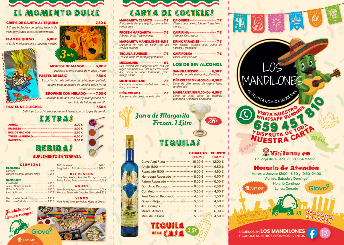 Los Mandilones menu