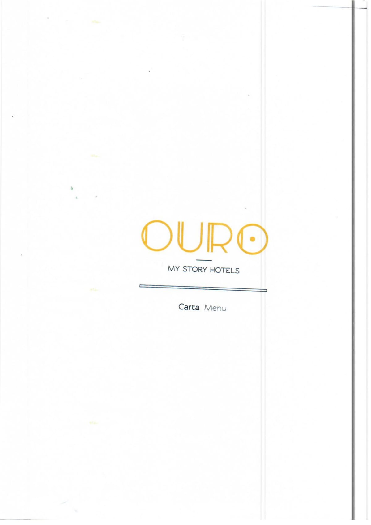 Restaurante Ouro menu