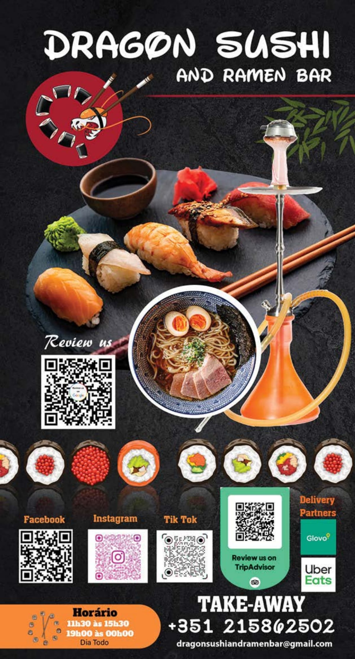 Dragon Sushi and Ramen Bar menu