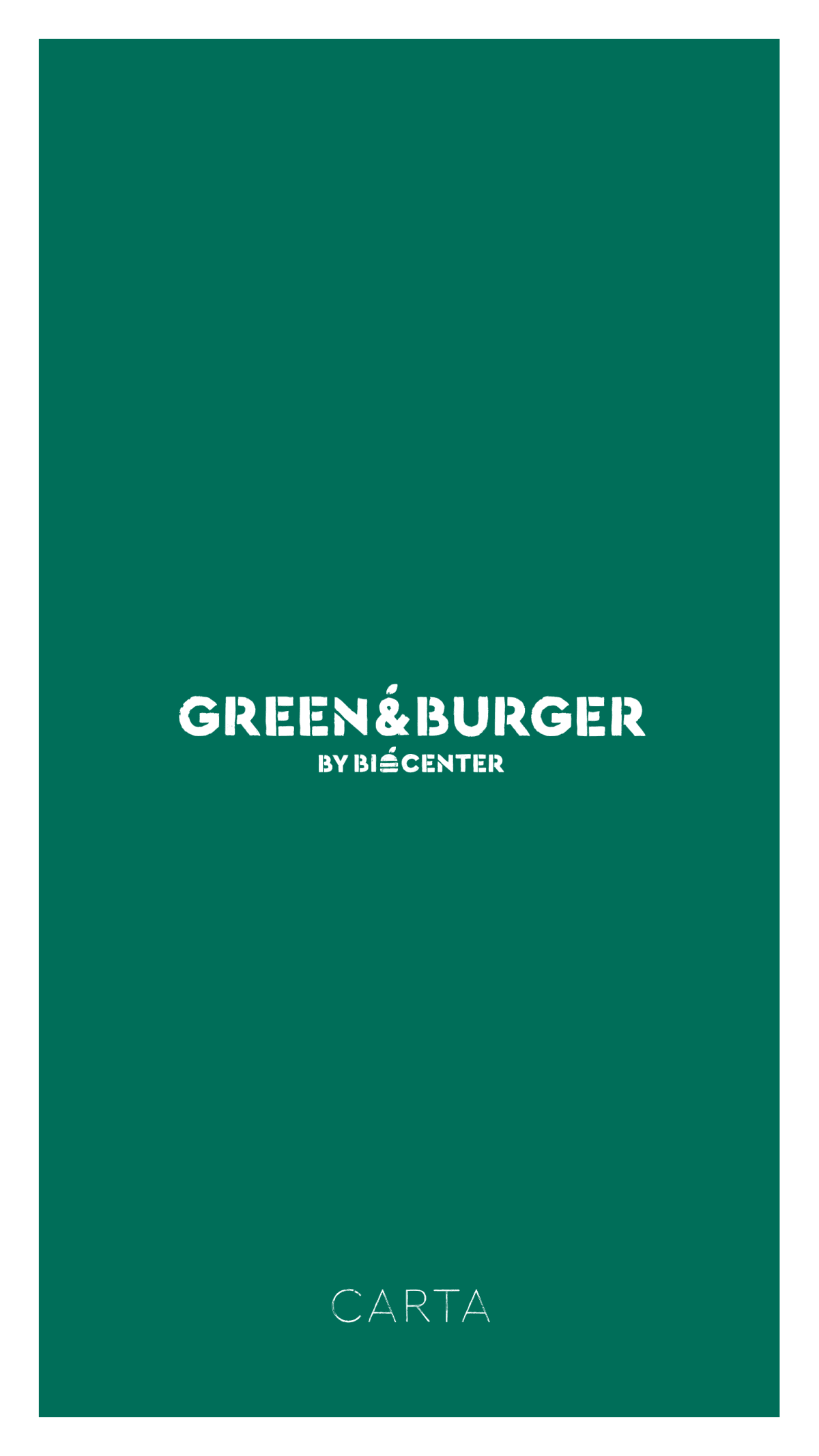 Green&Burger by Biocenter menu