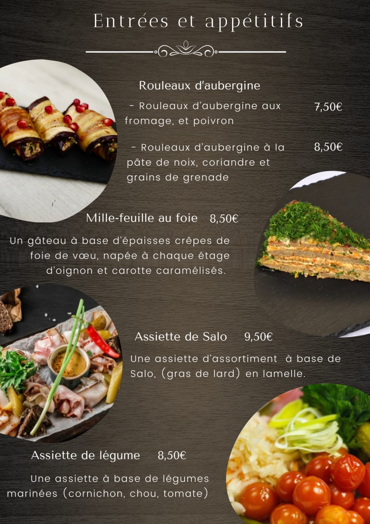 Le Bortsch menu