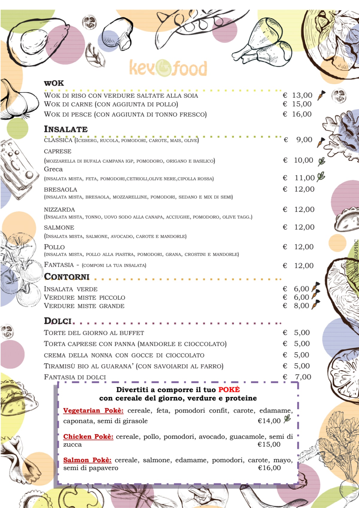 Key Food menu