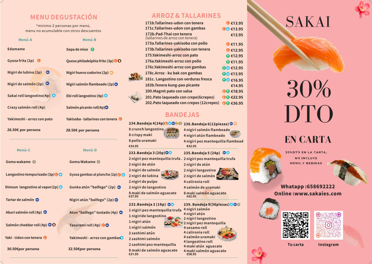 Sakai menu