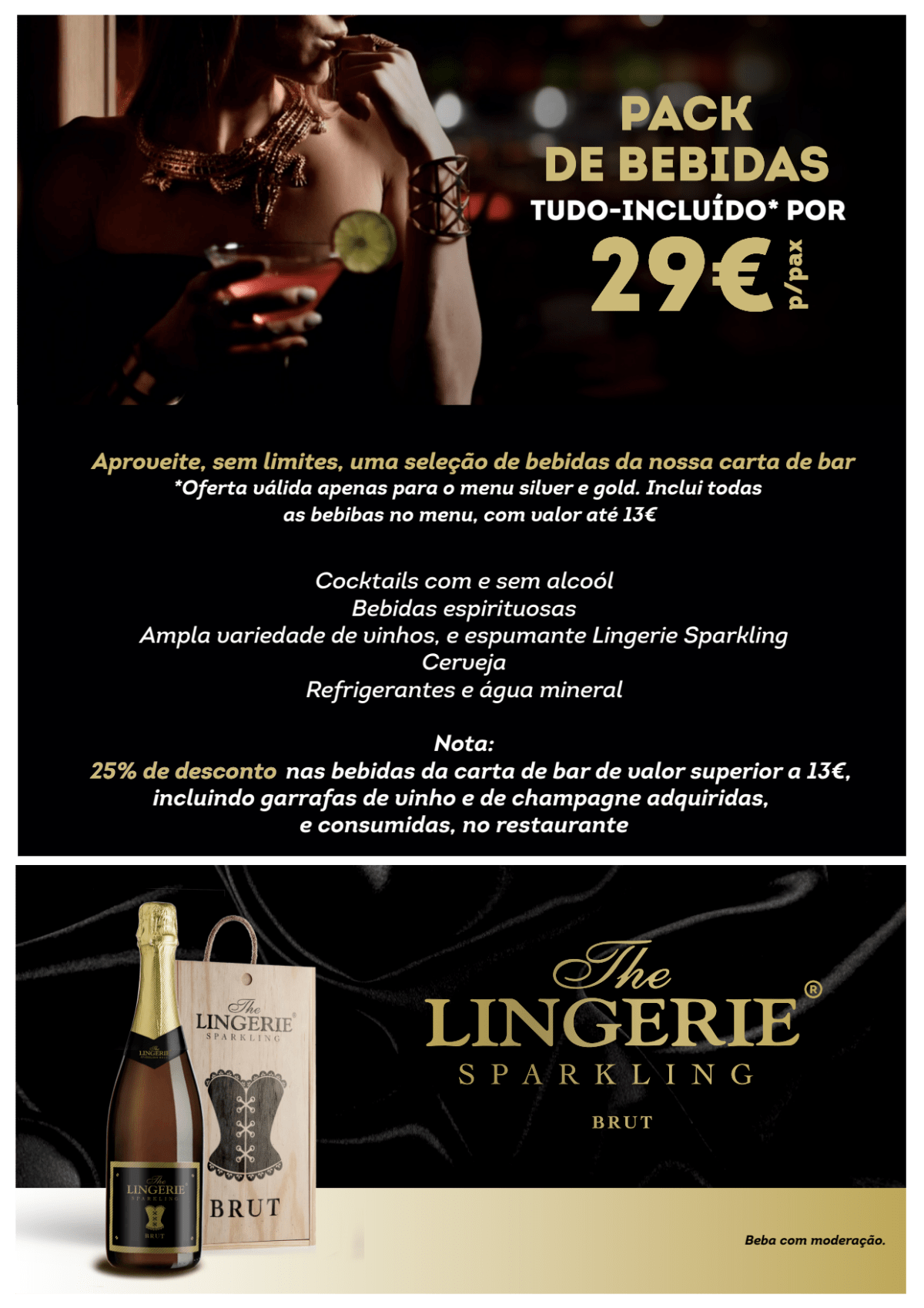 The Lingerie - Lisboa menu