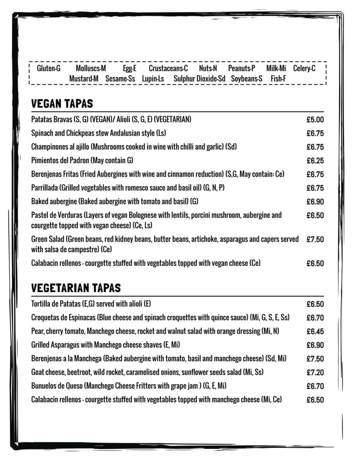 Carte et Menus 2024 La Fabrica Crouch End à Londres TheFork