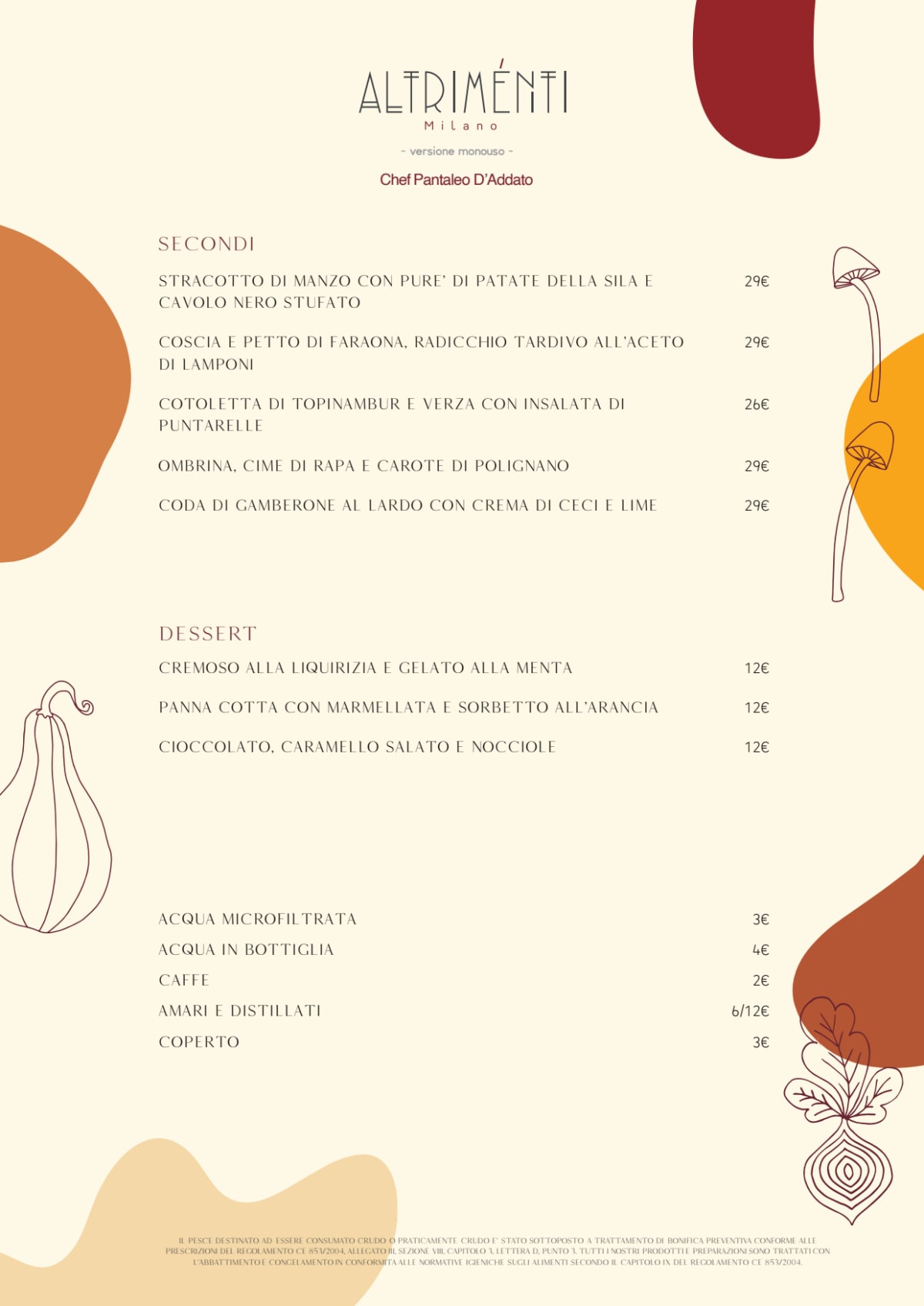 Altrimenti menu