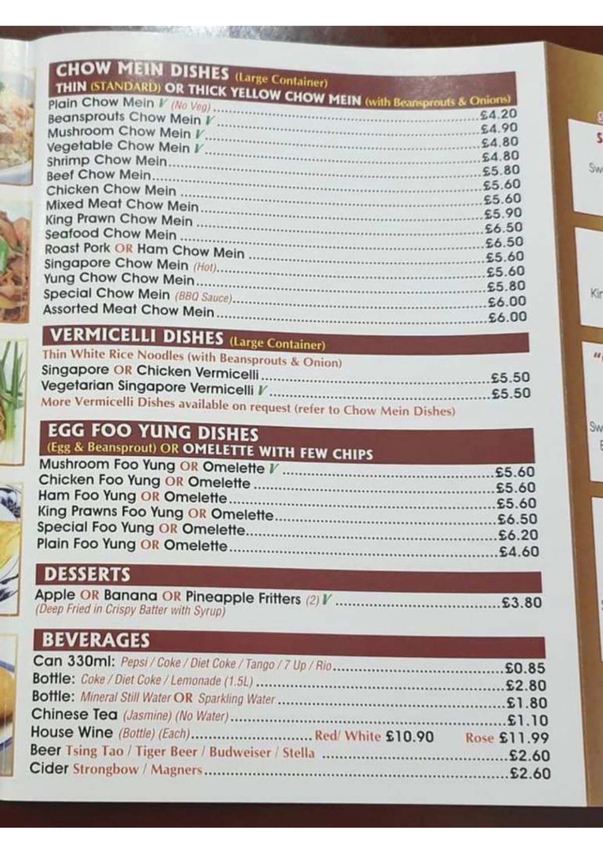 Menu 2024 New World Chinese Restaurant viii in Newport TheFork