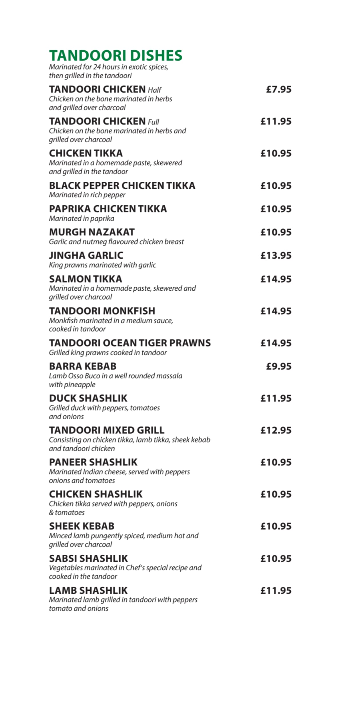 Carte et Menus 2024 Green Chilli à Wokingham TheFork