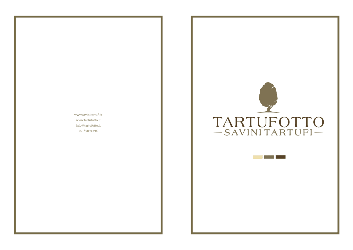 Tartufotto Savini Tartufi Milano menu