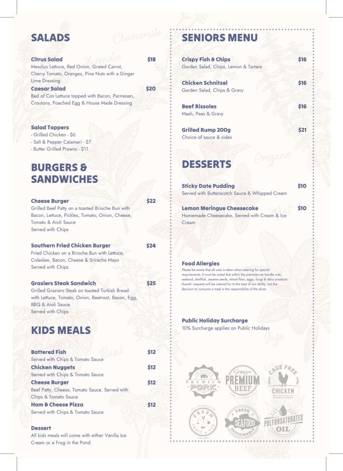 Carte et Menus 2024 Glenmore Tavern à Norman Gardens TheFork