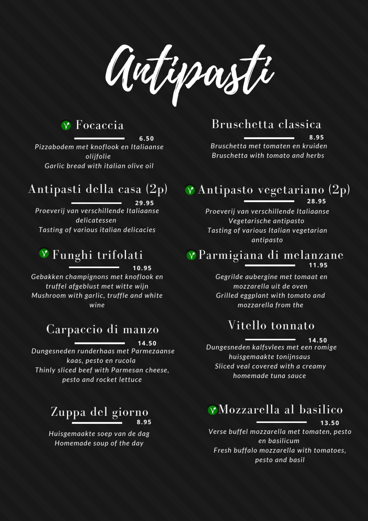 Menu 2024 Restaurant Azzurro in Heemstede TheFork