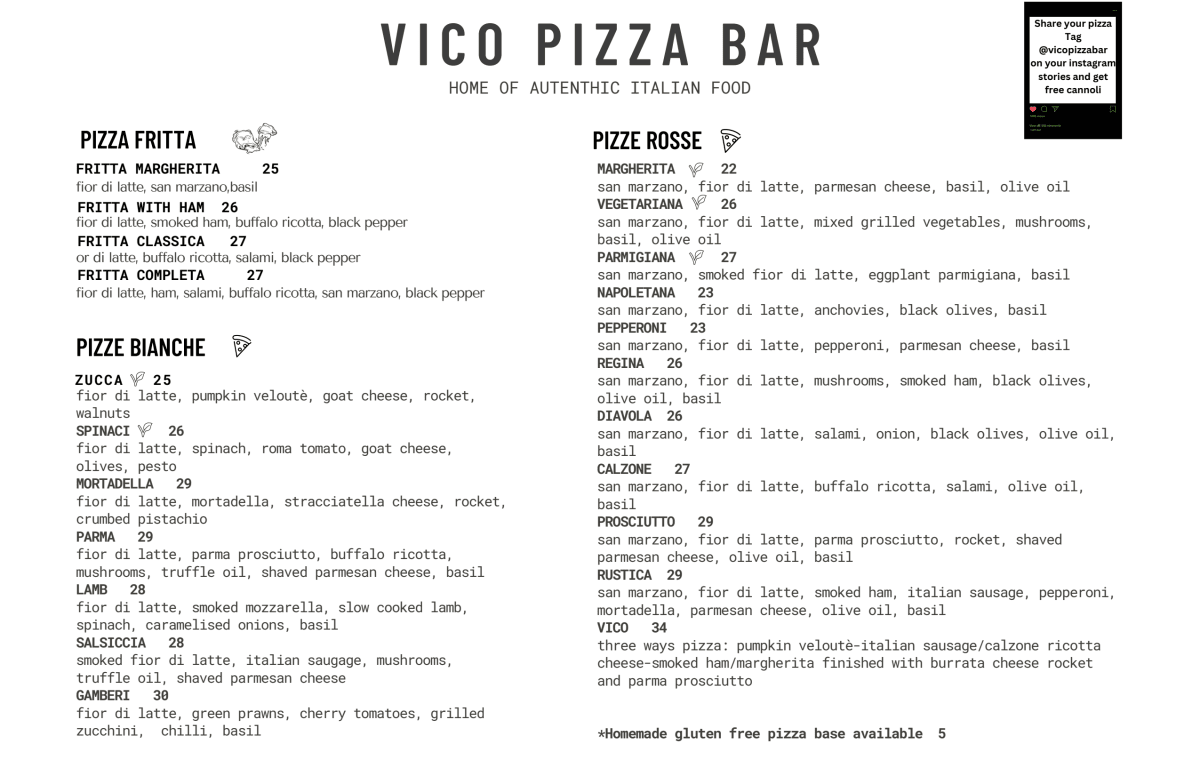 vico kitchen bar menu