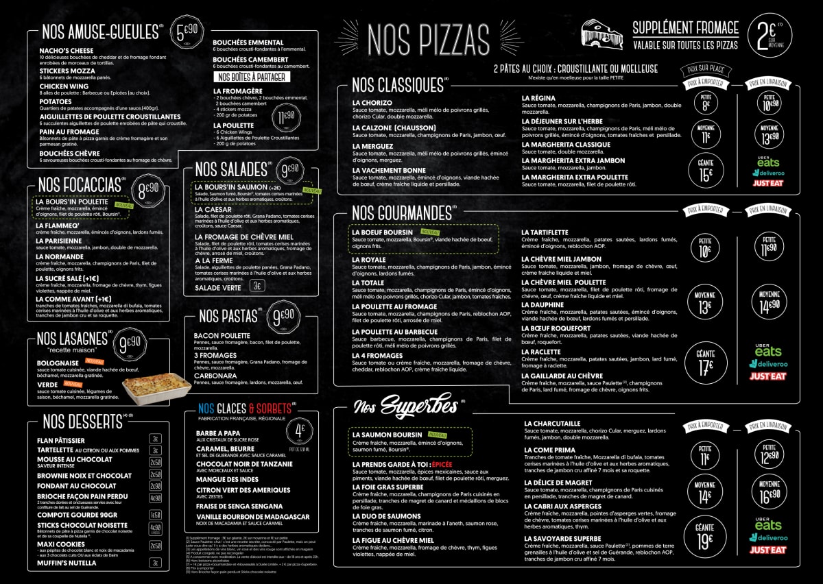 Menu 2023 Super Paulette Villeurbanne in Villeurbanne TheFork