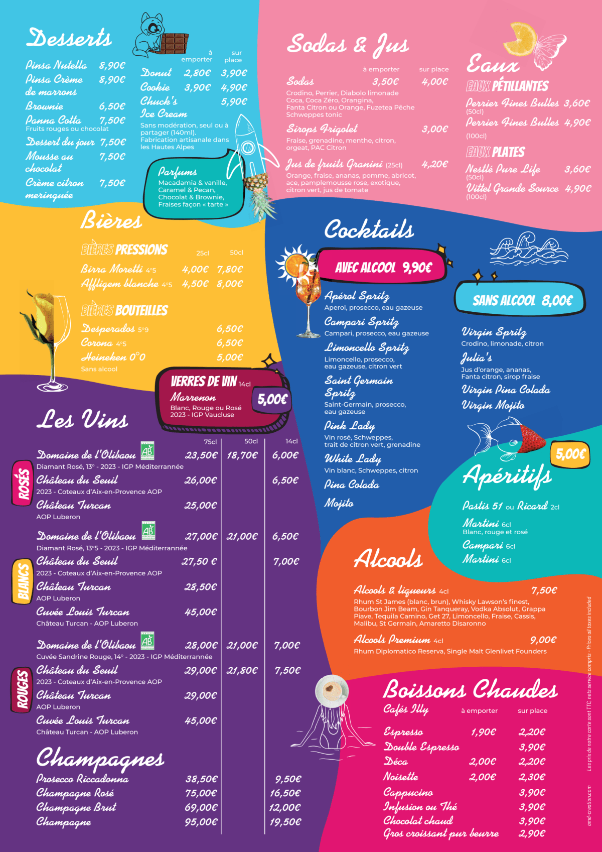 Carte et Menus 2024 Caffe Julia à AixenProvence TheFork