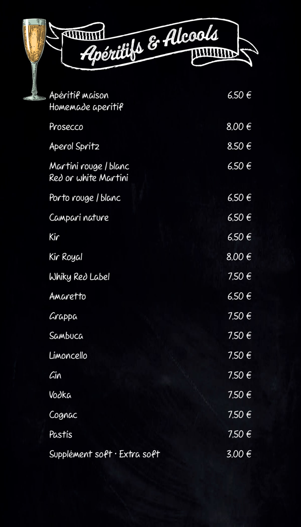 Pizzeria Napoli menu