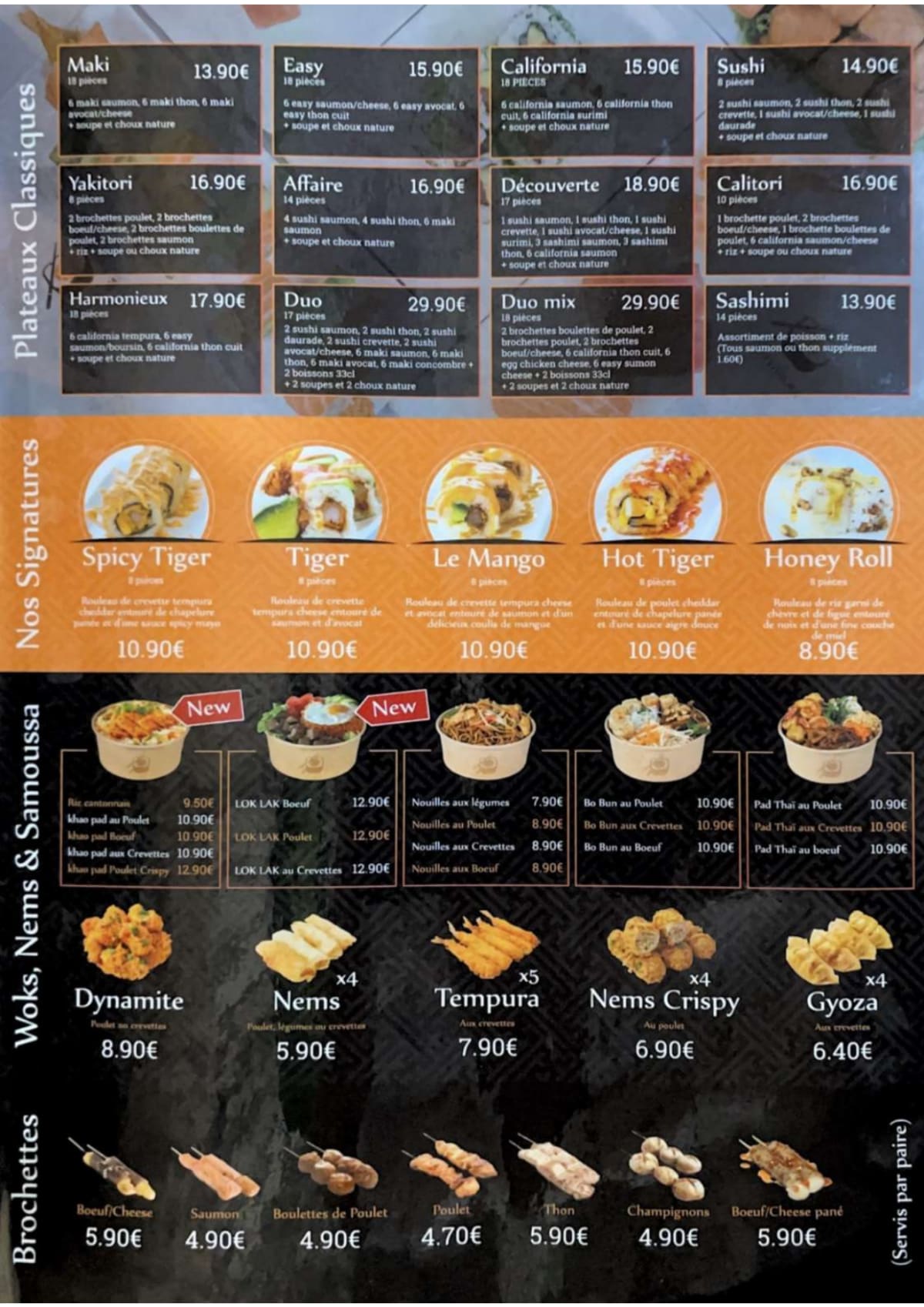 Menu 2024 Sushi Wan em Sarcelles TheFork