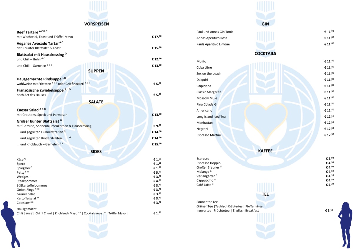 Menu 2024 Paul und Anna in Vienna TheFork